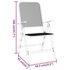 vidaXL 3 Piece Garden Dining Set Expanded Metal Mesh Anthracite
