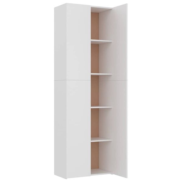 vidaXL Office Cabinet White 60x32x190 cm Engineered Wood