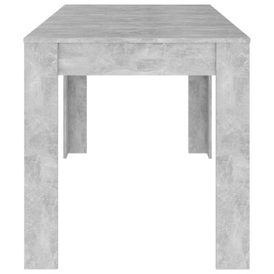 vidaXL Dining Table Concrete Grey 140x74.5x76 cm Engineered Wood, concrete grey vidaXL Dining Table Concrete Grey 140x74.5x76 cm Engineered Wood