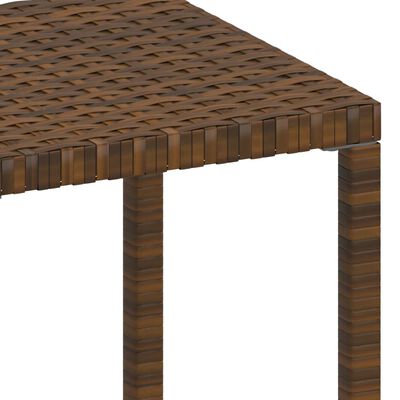 vidaXL Sun Loungers 2 pcs with Table Poly Rattan Brown, brown vidaXL Sun Loungers 2 pcs with Table Poly Rattan Brown