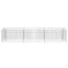 vidaXL Gabion Raised Bed Galvanised Steel 270x50x50 cm