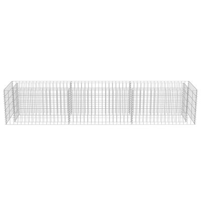 vidaXL Gabion Raised Bed Galvanised Steel 270x50x50 cm,  vidaXL Gabion Raised Bed Galvanised Steel 270x50x50 cm