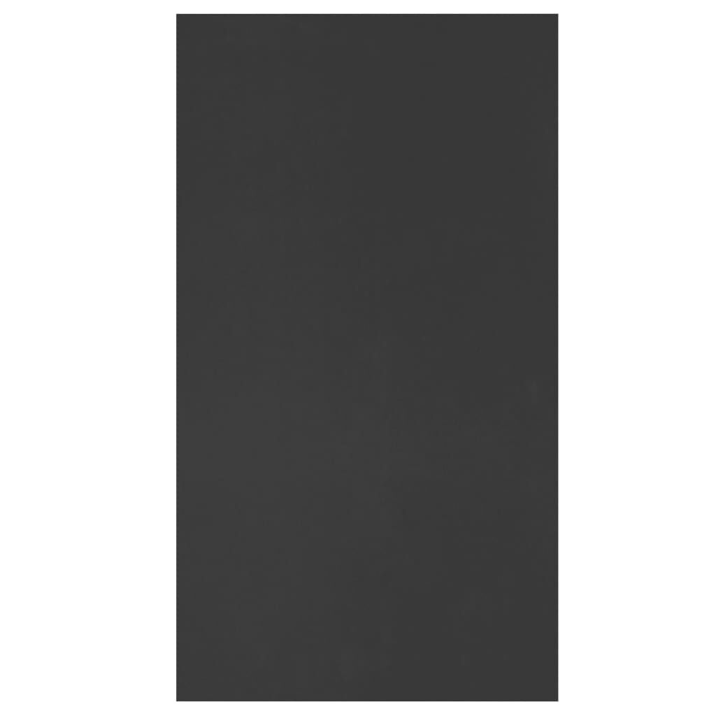 vidaXL Book Cabinet/Sideboard Black 50x25x80 cm Engineered Wood