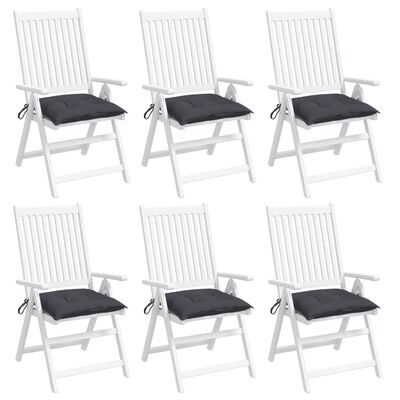vidaXL Chair Cushions 6 pcs Anthracite 40x40x7 cm Oxford Fabric, anthracite vidaXL Chair Cushions 6 pcs Anthracite 40x40x7 cm Oxford Fabric