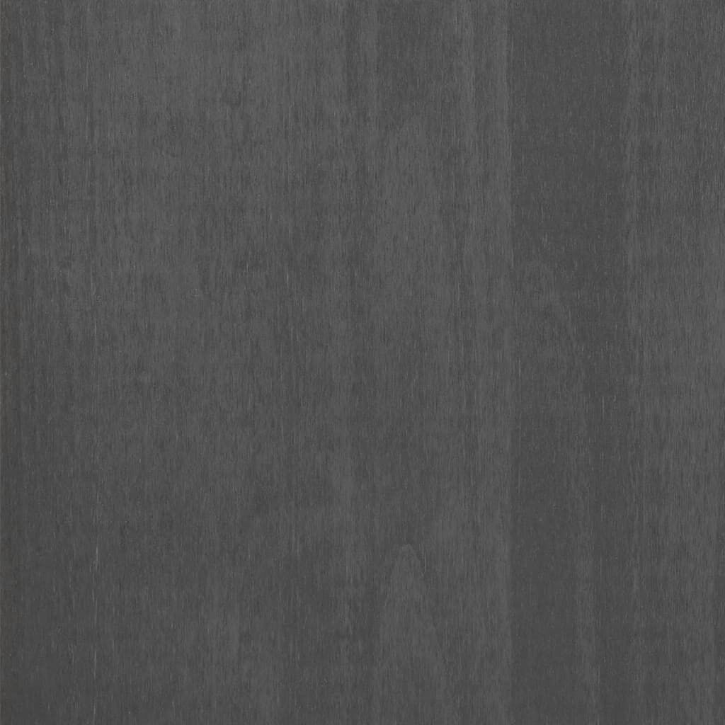 vidaXL Wardrobe HAMAR Dark Grey 99x45x137 cm Solid Wood Pine