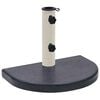 vidaXL Umbrella Base | Black | Granite base, Stainless steel tube | Compact
