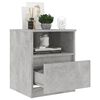 vidaXL Bed Cabinet Concrete Grey 40x40x50 cm Engineered Wood