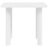 vidaXL Garden Table White 80x75x72 cm Plastic
