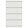 vidaXL Sideboard White 60x35x98.5 cm Engineered Wood