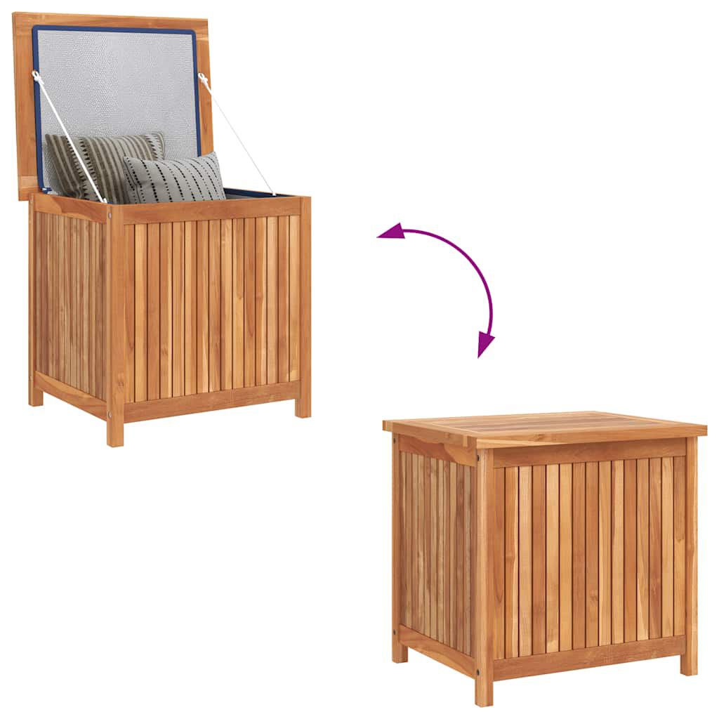 vidaXL Garden Storage Box 60x50x58 cm Solid Teak Wood