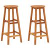 vidaXL Bar Stools 2 pcs Solid Acacia Wood