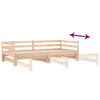 vidaXL Pull-out Day Bed without Mattress Solid Wood Pine 90x200 cm
