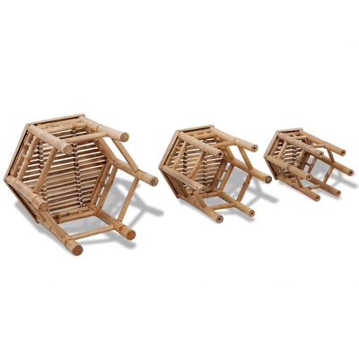 vidaXL Garden Stools 3 pcs Bamboo,  vidaXL Garden Stools 3 pcs Bamboo