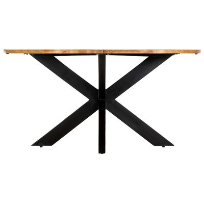vidaXL Dining Table Round 150x76 cm Solid Mango Wood,  vidaXL Dining Table Round 150x76 cm Solid Mango Wood
