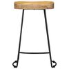 vidaXL Gavin Bar Stools 2 pcs Solid Mango Wood