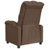 vidaXL Recliner Chair Brown Fabric