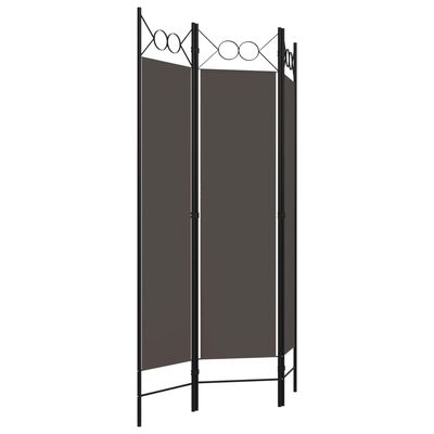 vidaXL 3-Panel Room Divider Anthracite 120x180 cm, anthracite vidaXL 3-Panel Room Divider Anthracite 120x180 cm