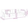 vidaXL 2-Seater Sofa Bed with Two Pillows Black Velvet