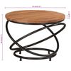 vidaXL Coffee Table Ø 55x40 cm Solid Wood Acacia