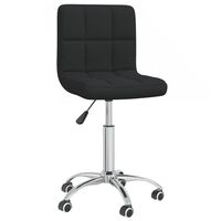 vidaXL Swivel Dining Chair Black Fabric, black vidaXL Swivel Dining Chair Black Fabric