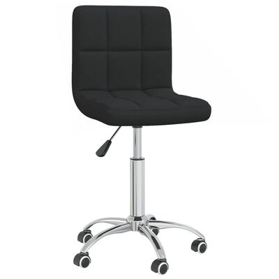 vidaXL Swivel Dining Chair Black Fabric, black vidaXL Swivel Dining Chair Black Fabric