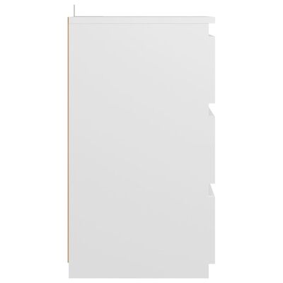 vidaXL Bed Cabinet White 40x35x62.5 cm Engineered Wood, white vidaXL Bed Cabinet White 40x35x62.5 cm Engineered Wood