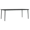 vidaXL 7 Piece Garden Dining Set Black