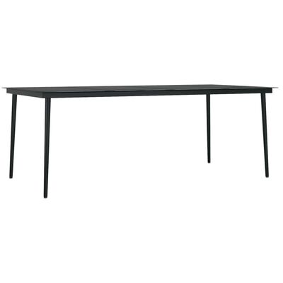 vidaXL 7 Piece Garden Dining Set Black,  vidaXL 7 Piece Garden Dining Set Black