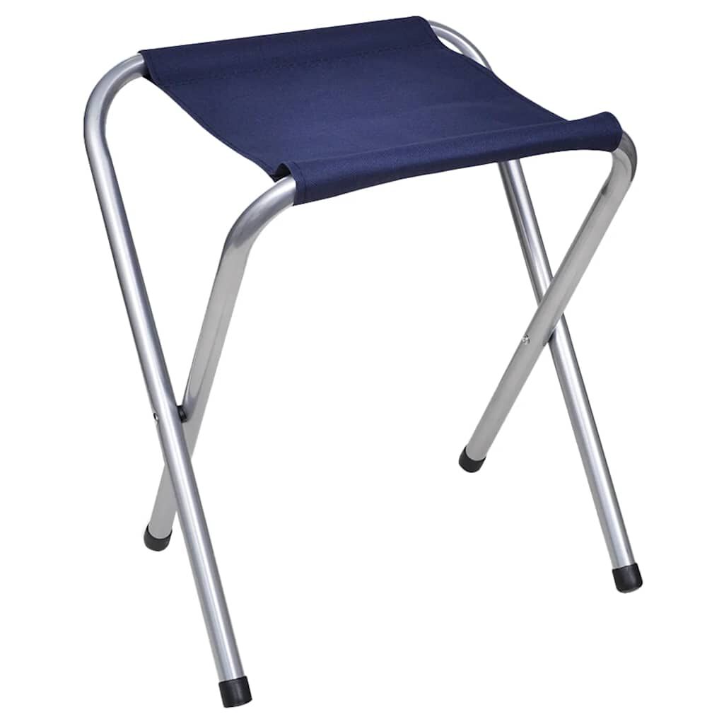 vidaXL Foldable Camping Table Set with 4 Stools Height Adjustable 120 x 60 cm