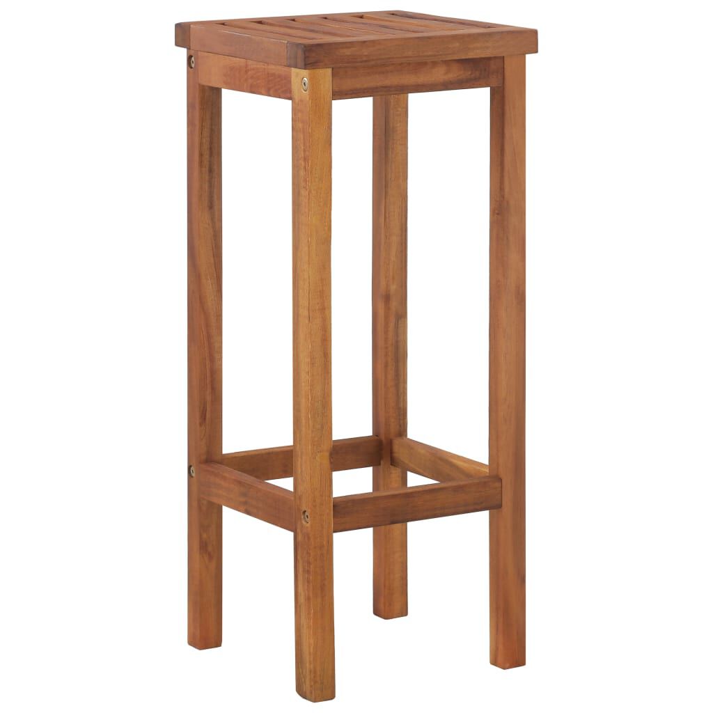 vidaXL Bar Stools 6 pcs Solid Wood Acacia