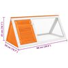 vidaXL Animal Rabbit Cage Wood
