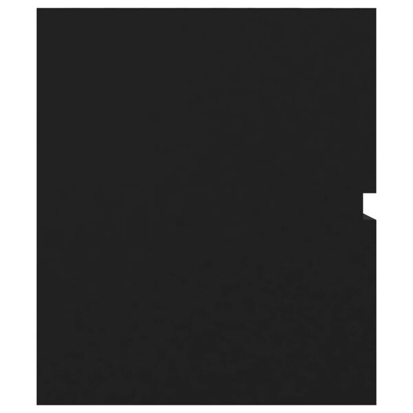 vidaXL Sink Cabinet Black 90x38.5x45 cm Engineered Wood