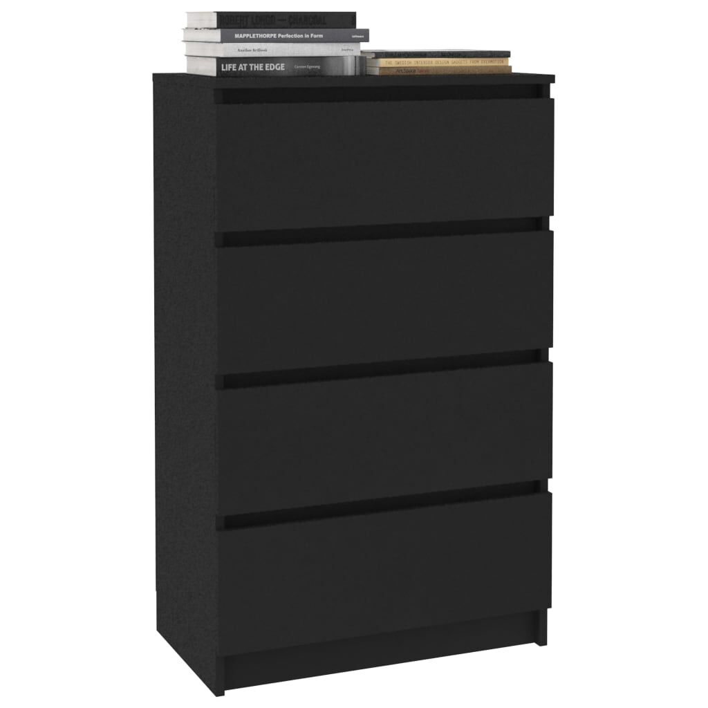 vidaXL Sideboard Black 60x35x98.5 cm Engineered Wood