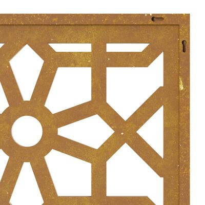 vidaXL Garden Wall Decoration 105x55 cm Corten Steel Moorish Design