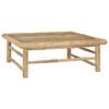 vidaXL 11 Piece Garden Lounge Set with Dark Grey Cushions Bamboo