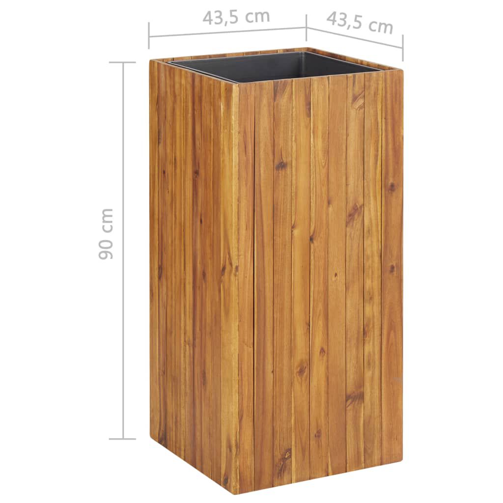 vidaXL Garden Raised Bed 43.5x43.5x90 cm Solid Acacia Wood