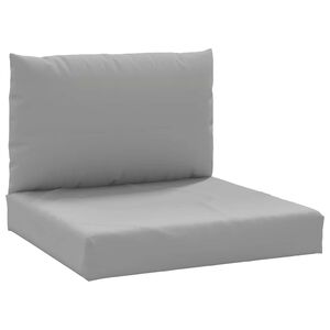 vidaXL Pallet Cushions 2 pcs Grey Oxford Fabric