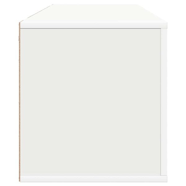 vidaXL Wall Shoe Cabinet White 100x35x38 cm Engineered Wood