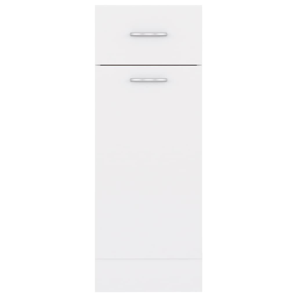 vidaXL Drawer Bottom Cabinet Lyon White 30x46x81.5 cm Engineered Wood