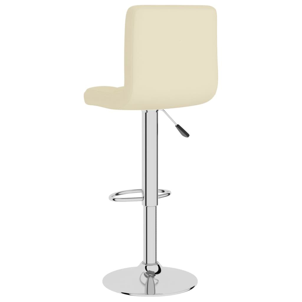 vidaXL Bar Stools 2 pcs Cream Fabric