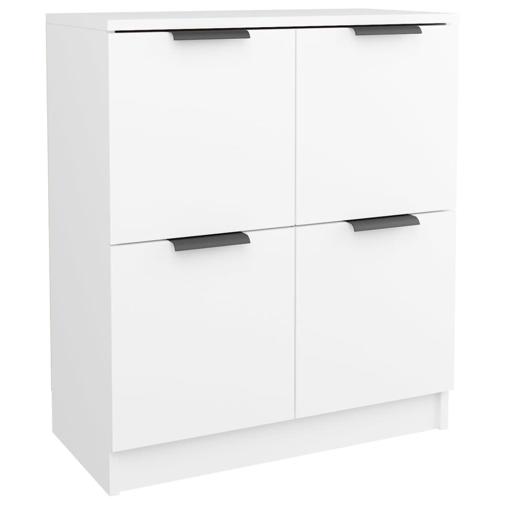vidaXL Sideboards 2 pcs White 60x30x70 cm Engineered Wood