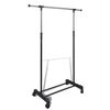 vidaXL Adjustable Clothes Rack 4 Castors 1 Hanging Rail