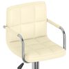 vidaXL Bar Stool Cream Faux Leather