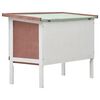 vidaXL Outdoor Rabbit Hutch 1 Layer Brown Wood