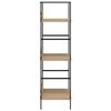 vidaXL 3-Layer Book Shelf Oak 60x27.6x90.5 cm Engineered Wood