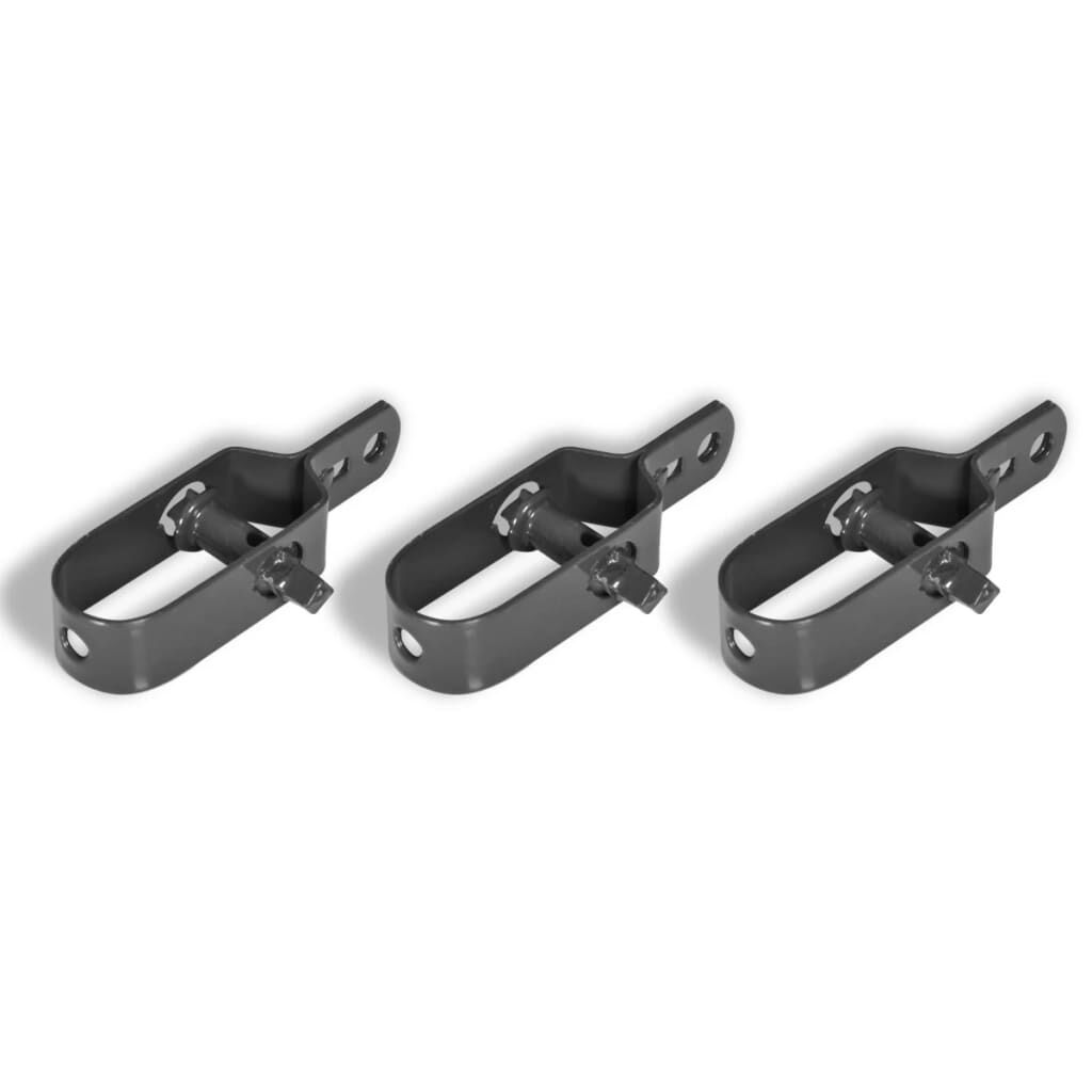 vidaXL Wire Tensioner for Chain-Link Fence 3 pcs 100 mm Grey