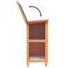vidaXL Outdoor Rabbit Hutch Small Animal House Pet Cage 4 Doors Wood