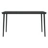 vidaXL 7 Piece Garden Dining Set Black