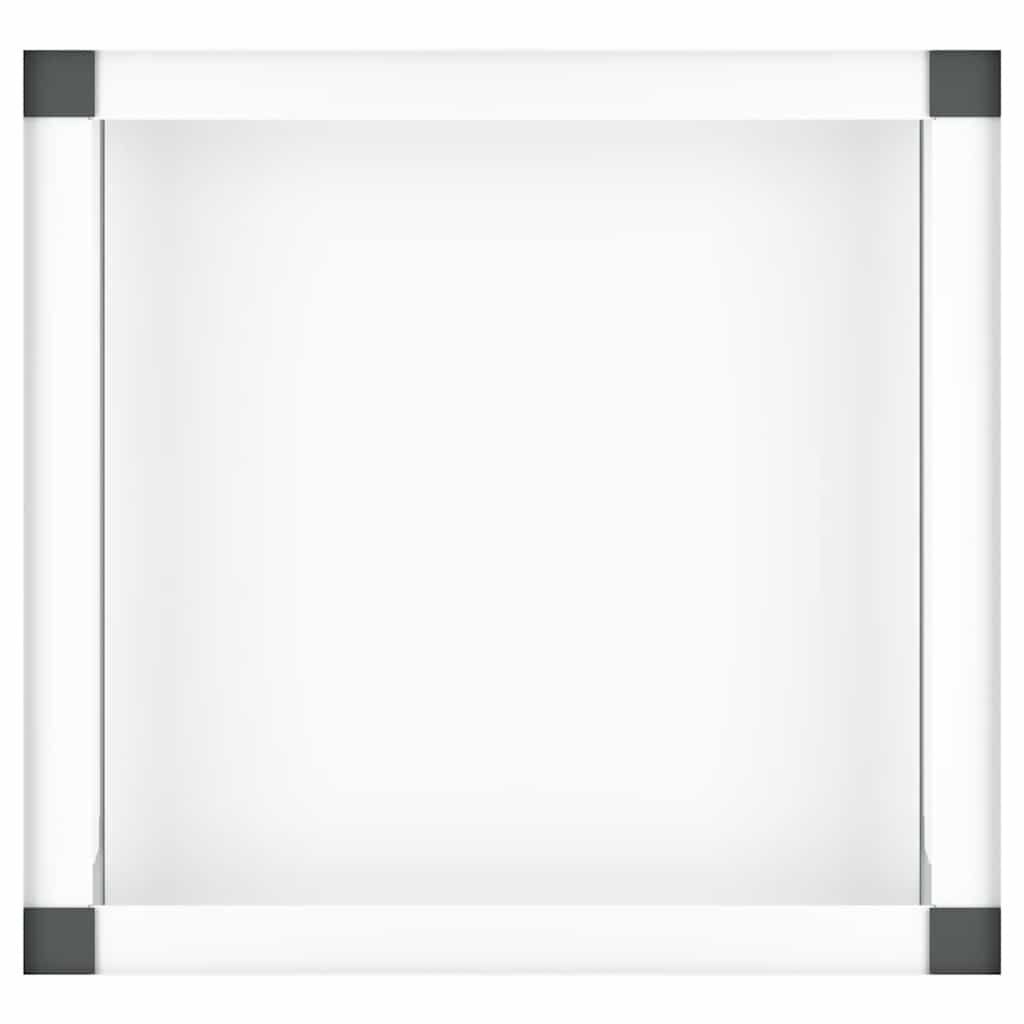 Washing Machine Pedestal with Pull-Out Shelf White