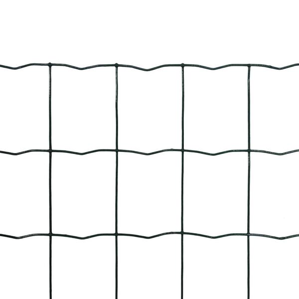 vidaXL Euro Fence Steel 10x1.0 m Green